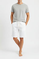 Bermuda shorts 100% cotton gauze - white - Runner