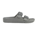BIRKENSTOCK STEPS Faux Leather Double Strap Men's Slippers SLW4 - Runner