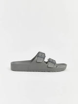 BIRKENSTOCK STEPS Faux Leather Double Strap Men's Slippers SLW4 - Runner