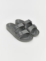 BIRKENSTOCK STEPS Faux Leather Double Strap Men's Slippers SLW4 - Runner