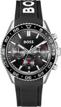 BOSS Chronograph Quartz Watch for Men Runner Collection with Silicone Strap - 1514141 1514157 BBM56 - Runner