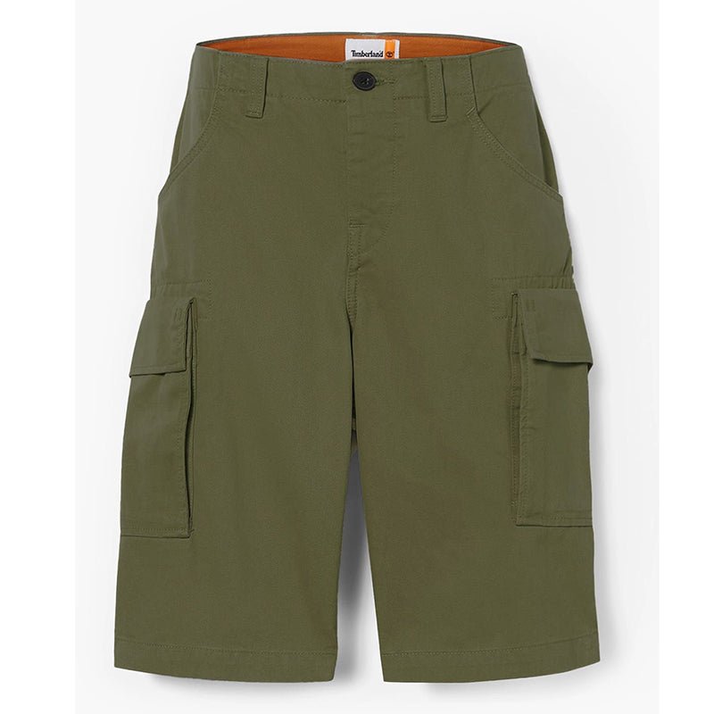 BROOKLINE Twill Cargo Short Leaf Green - Runner