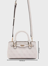 GUESS Katya Mini Satchel Handbag WHITE GB535