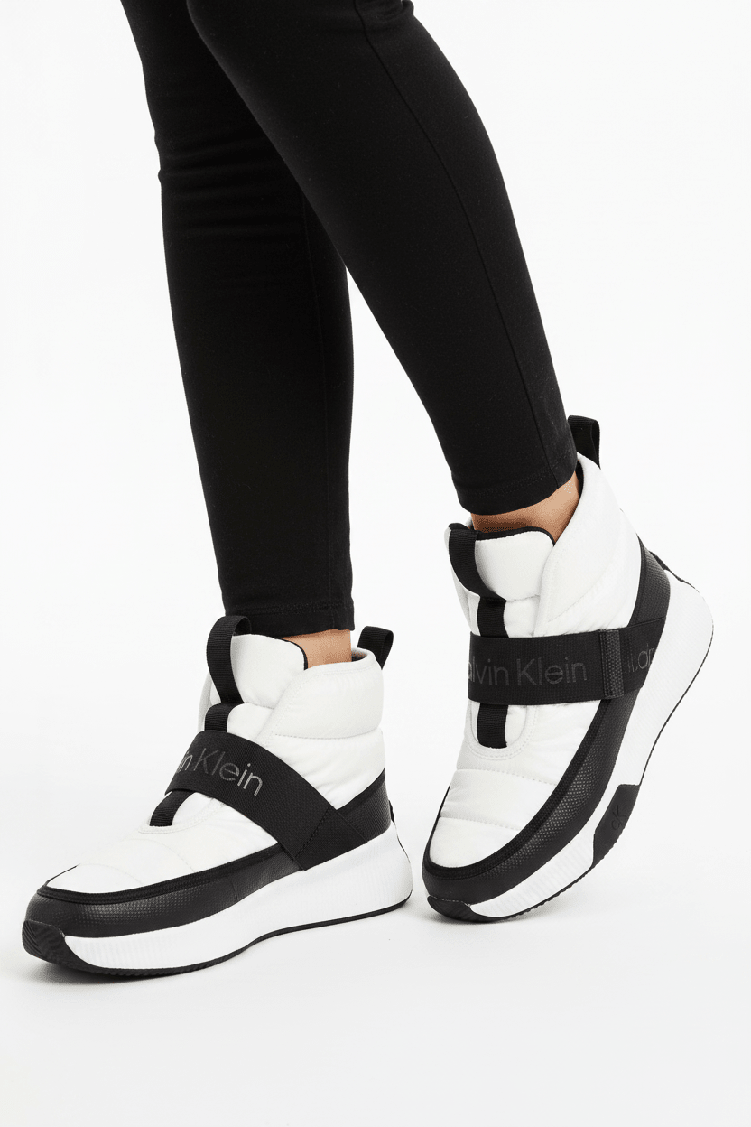 CALVIN KLEIN JEANS Mabon Nylon High Top Sneakers Winter Snow Boots CKW139 - Runner