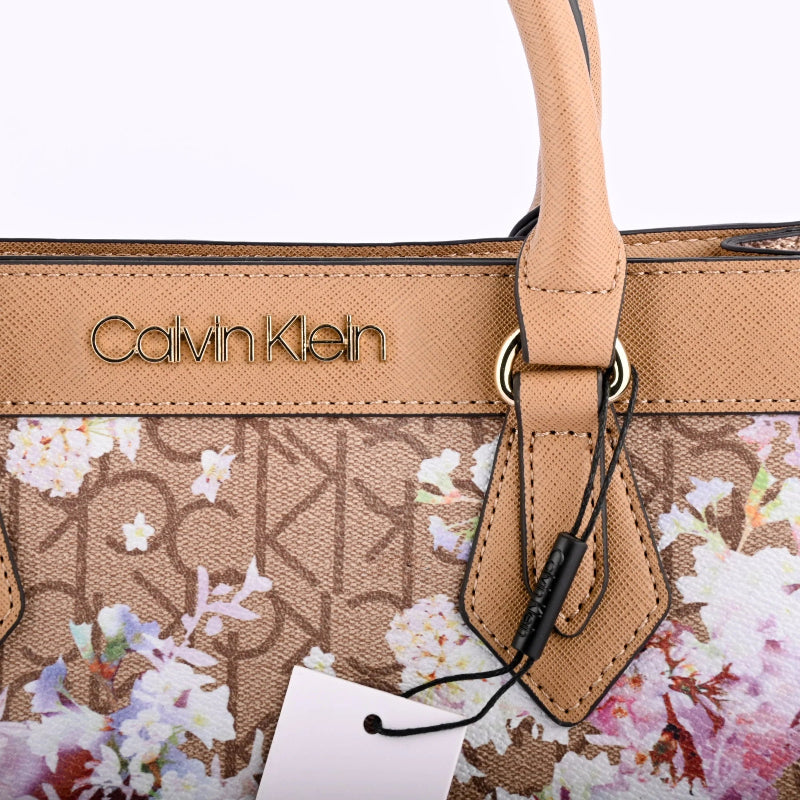 Calvin Klein Women's Floral Satchel Bag CB74 - Runner
