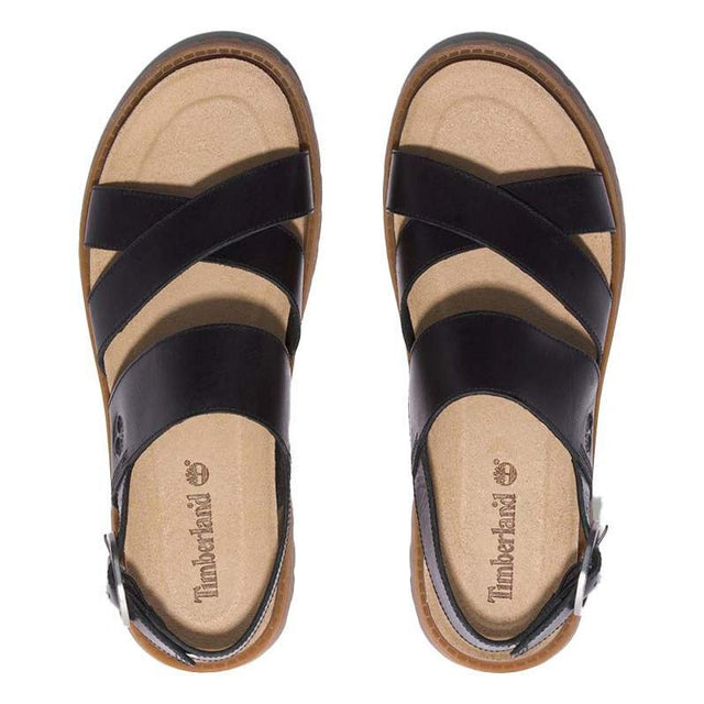 CLAIREMONT WAY BACKSTRAP SANDAL BLACK FULL GRAIN - Runner