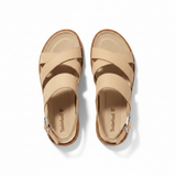 CLAIREMONT WAY BACKSTRAP SANDAL MEDIUM BEIGE NUBUCK - Runner
