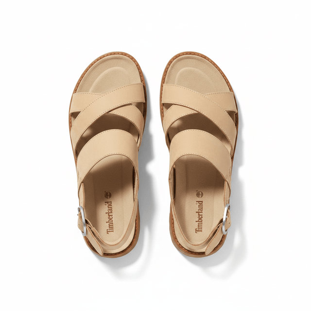 CLAIREMONT WAY BACKSTRAP SANDAL MEDIUM BEIGE NUBUCK - Runner
