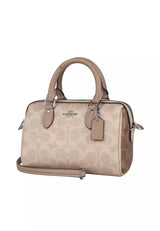 COACH Mini Rowan Crossbody Bag In Blocked Signature HB1 - Runner