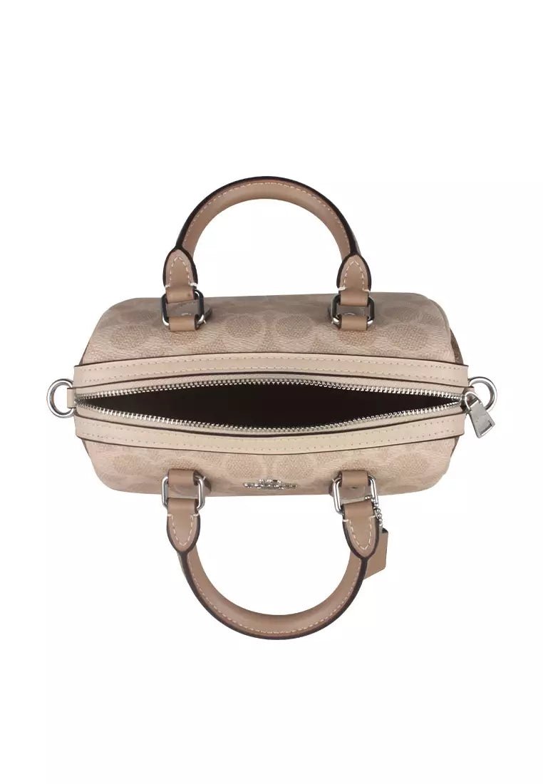 COACH Mini Rowan Crossbody Bag In Blocked Signature HB1 - Runner