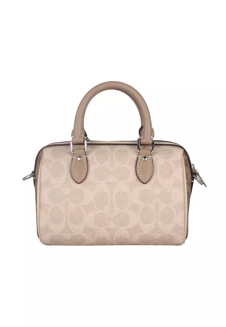 COACH Mini Rowan Crossbody Bag In Blocked Signature HB1 - Runner