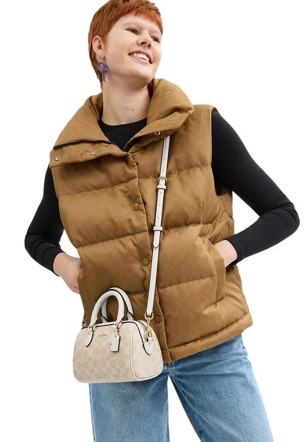 COACH Mini Rowan Crossbody Bag In Blocked Signature HB2 - Runner