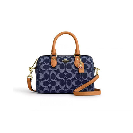 COACH Mini Rowan Crossbody Bag In Blocked Signature HB3 - Runner