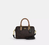 COACH Mini Rowan Crossbody Bag In Blocked Signature HB4 - Runner
