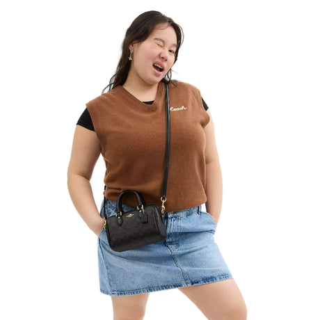 COACH Mini Rowan Crossbody Bag In Blocked Signature HB5 - Runner