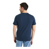 Cotton Blend Straight Neck T-Shirt - Runner