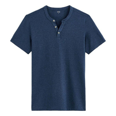 Cotton Blend Straight Neck T-Shirt - Runner