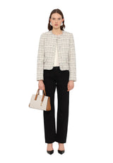 MICHAEL KORS LAILA SATCHEL - Handbag - vanilla/acorn MK79