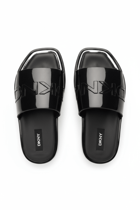 DKNY LAREN-PLATFORM SLID Slides Wedge Flatform Sandals SLW134 - Runner