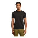 DUNSTAN RIVER V Neck Short Sleeve Tee Black - Pavement - Runner