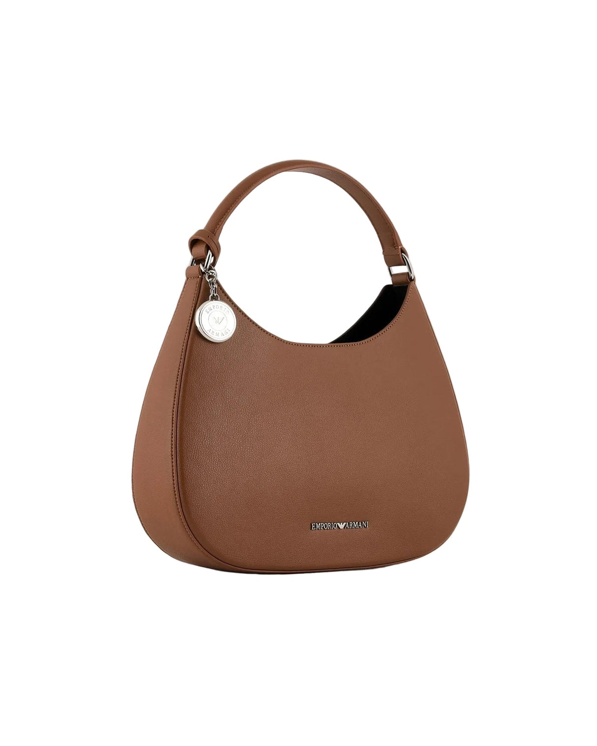 EMPORIO ARMANI ASV micro - grain recycled leather hobo Bag EAB22 - Runner