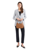 EMPORIO ARMANI ASV micro - grain recycled leather hobo Bag EAB22 - Runner
