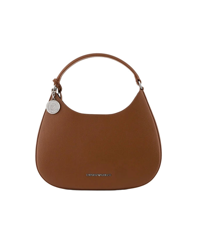 EMPORIO ARMANI ASV micro - grain recycled leather hobo Bag EAB22 - Runner