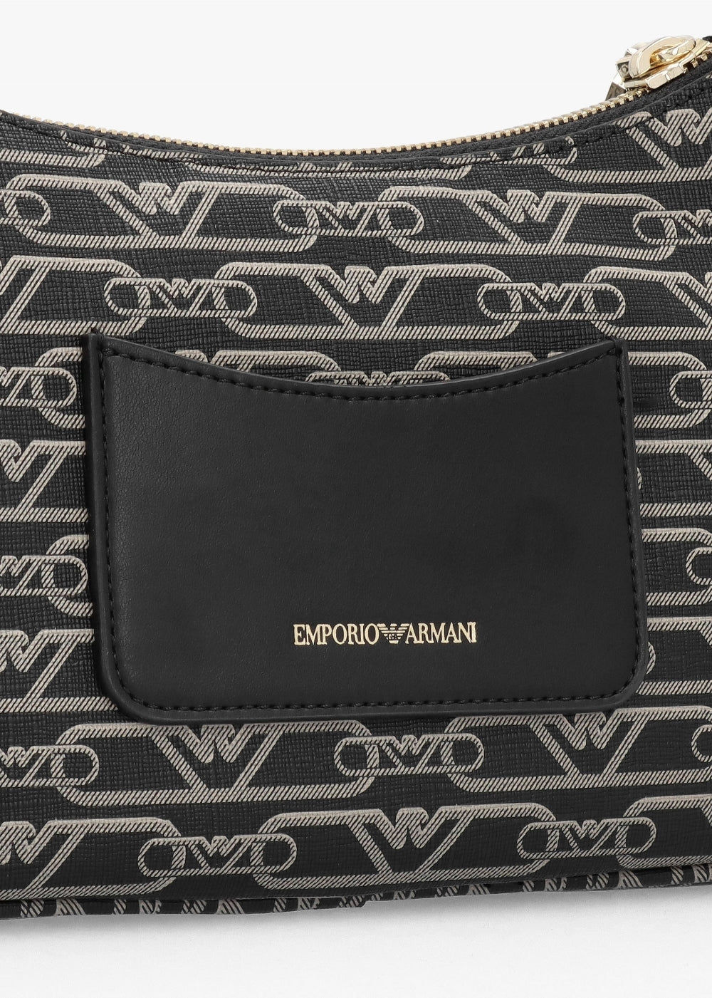 EMPORIO ARMANI Lilly Logo Nero Ecru Baguette Bag EAB19 - Runner