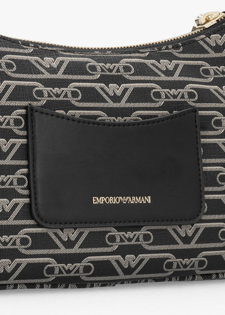 EMPORIO ARMANI Lilly Logo Nero Ecru Baguette Bag EAB19 - Runner