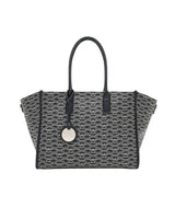 EMPORIO ARMANI Medium shopper bag with all - over monogram print EAB23 - Runner