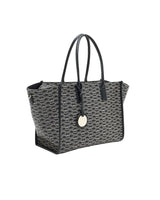 EMPORIO ARMANI Medium shopper bag with all - over monogram print EAB23 - Runner