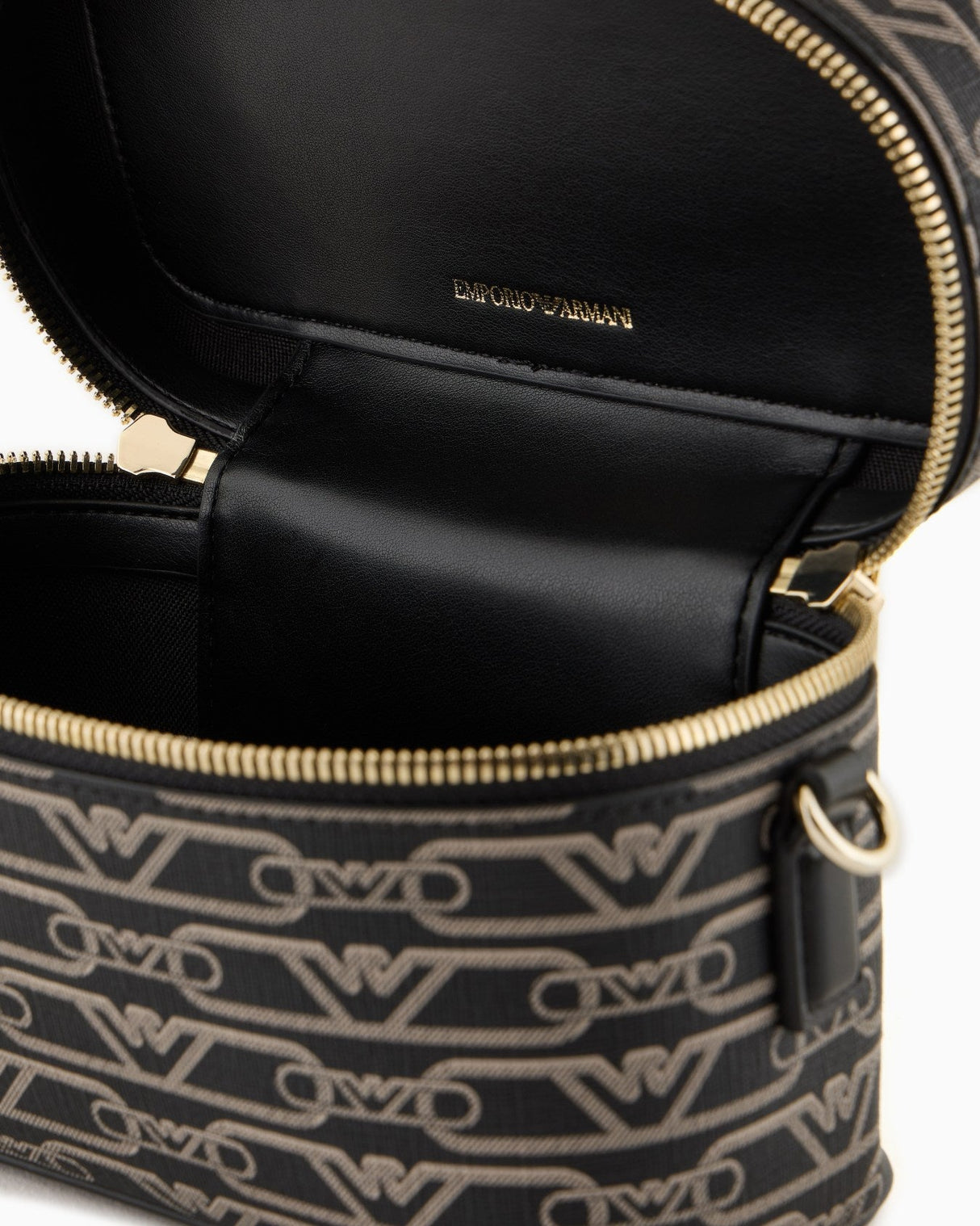 EMPORIO ARMANI Washbag with all - over monogram print Bag EAB20 - Runner