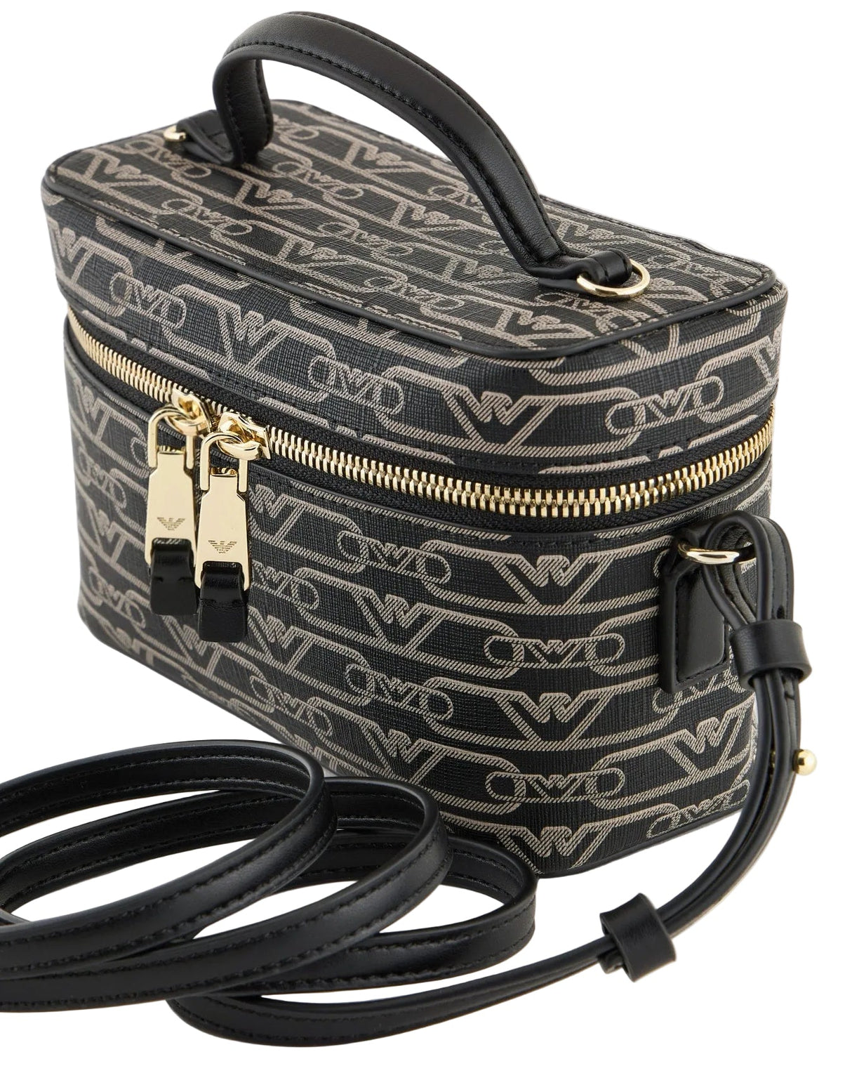 EMPORIO ARMANI Washbag with all - over monogram print Bag EAB20 - Runner