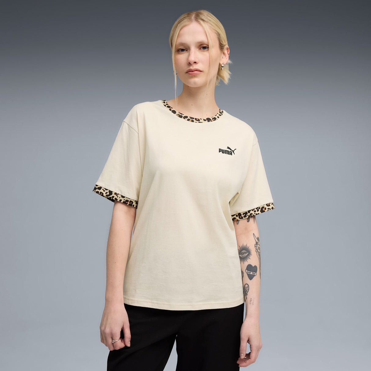 Essentials Animal Print Relaxed Tee Women - Runner