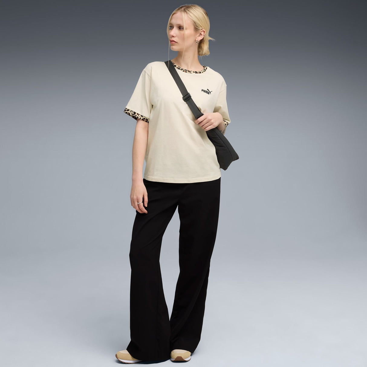 Essentials Animal Print Relaxed Tee Women - Runner
