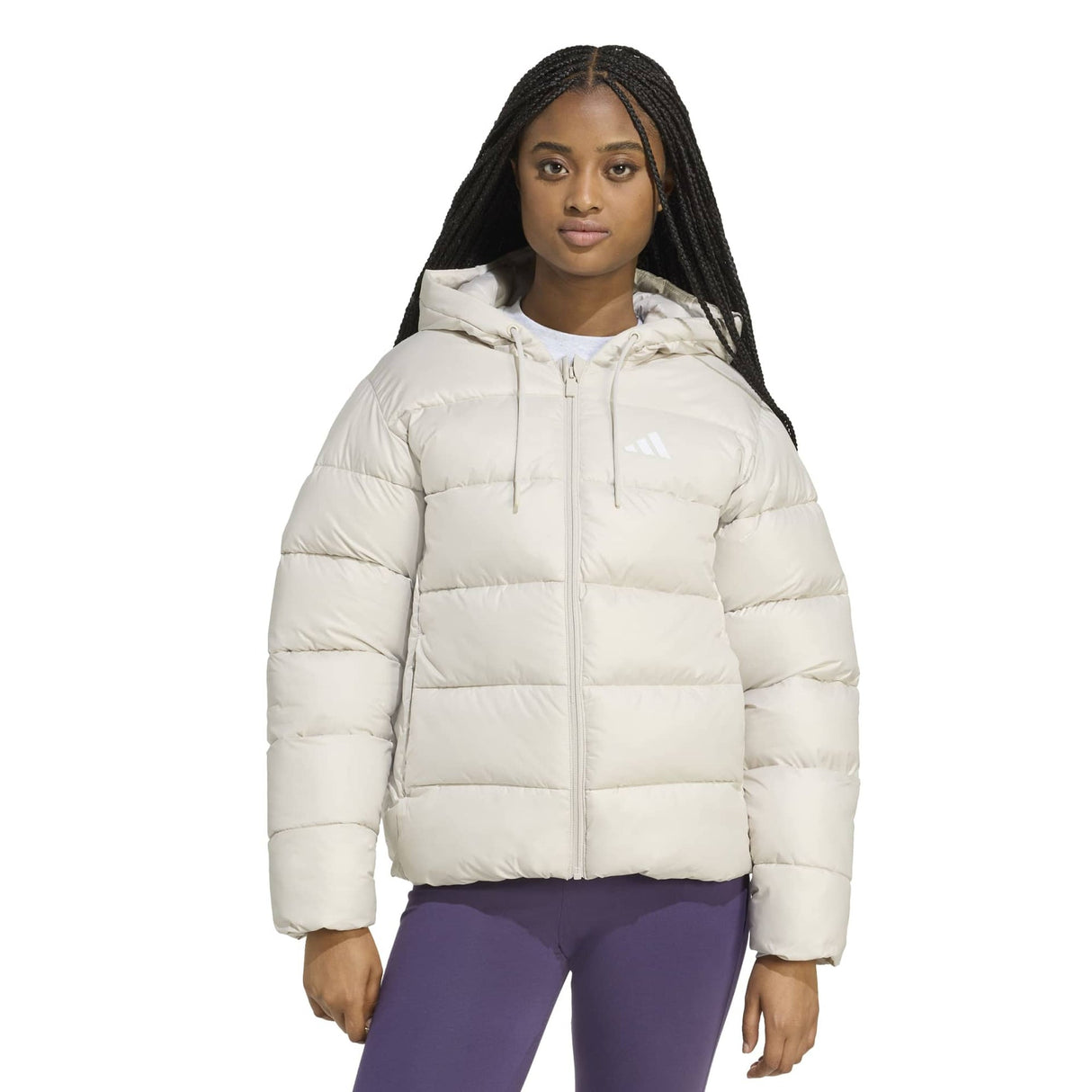 Essentials CLIMAWARM Synthetic Down Puffer Hooded Jackets - Runner