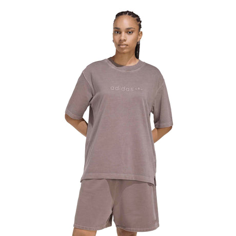 Essentials Linear Boyfriend T-Shirt Oversized Washed - Runner