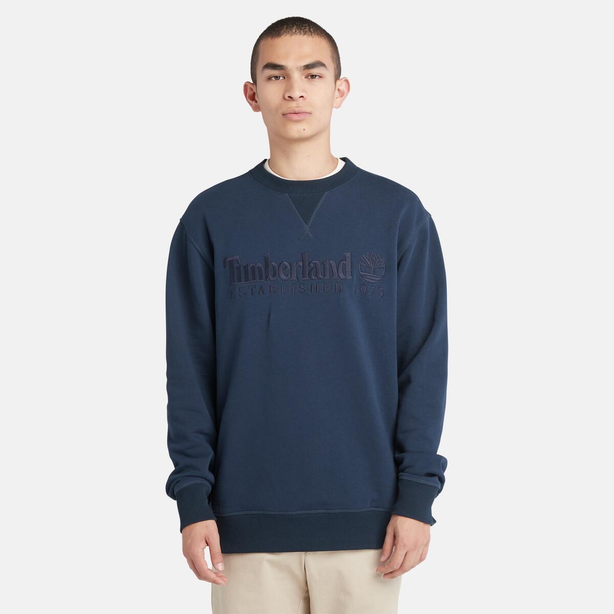 Established 1973 Embroidered Logo Crew Neck Sweatshirt - Runner