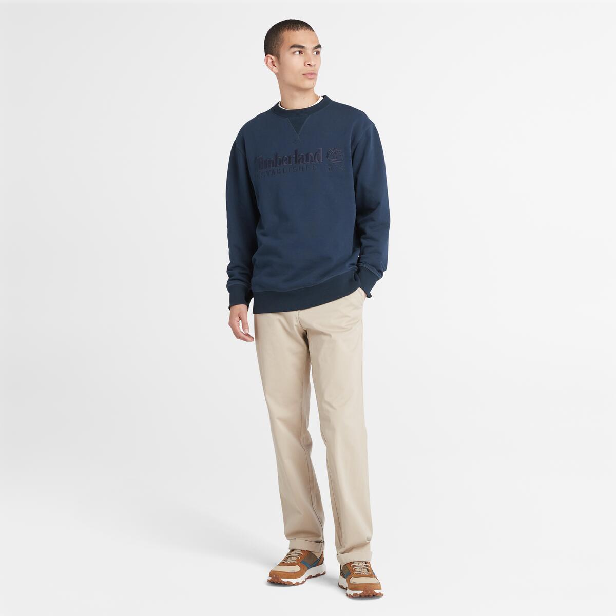 Established 1973 Embroidered Logo Crew Neck Sweatshirt - Runner