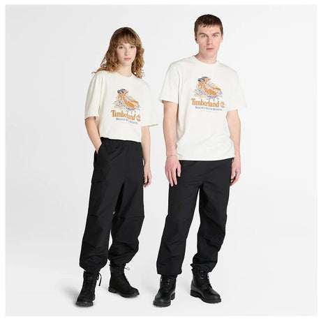 Front Boot Graphic Tee Vintage White - Runner
