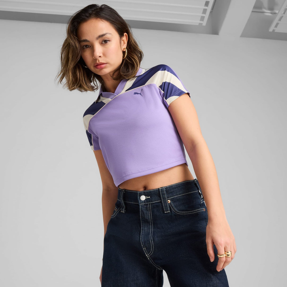 FUTURE.PUMA.ARCHIVE Football Jersey Baby Tee Women - Runner