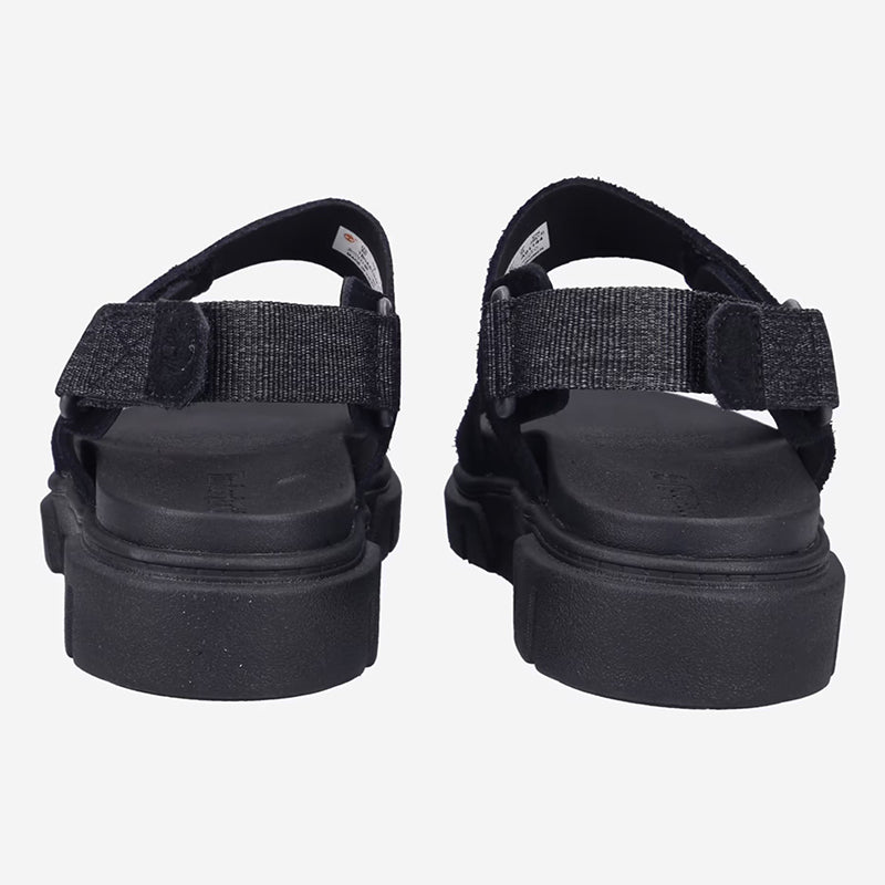 GREYFIELD SANDAL BACKSTRAP SANDAL BLACK SUEDE - Runner