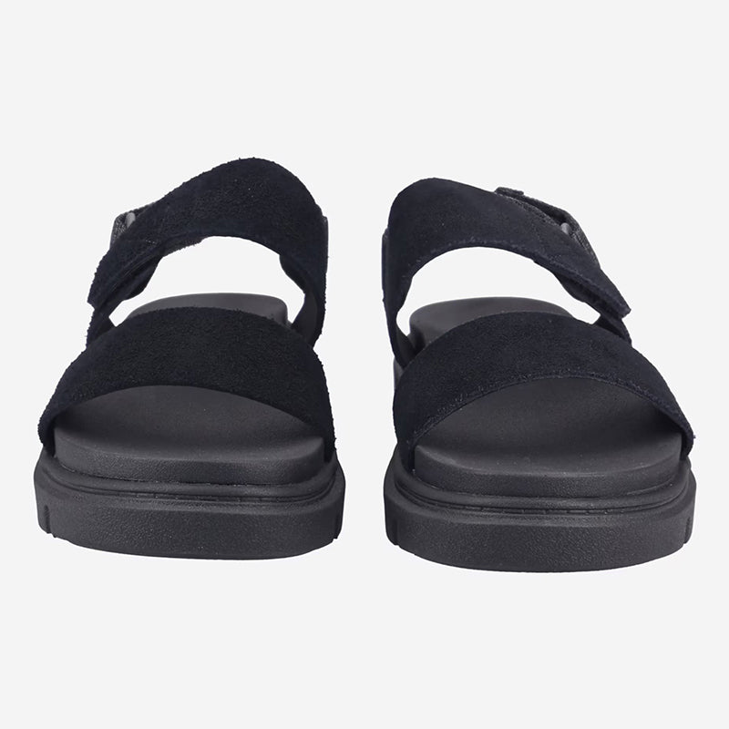 GREYFIELD SANDAL BACKSTRAP SANDAL BLACK SUEDE - Runner