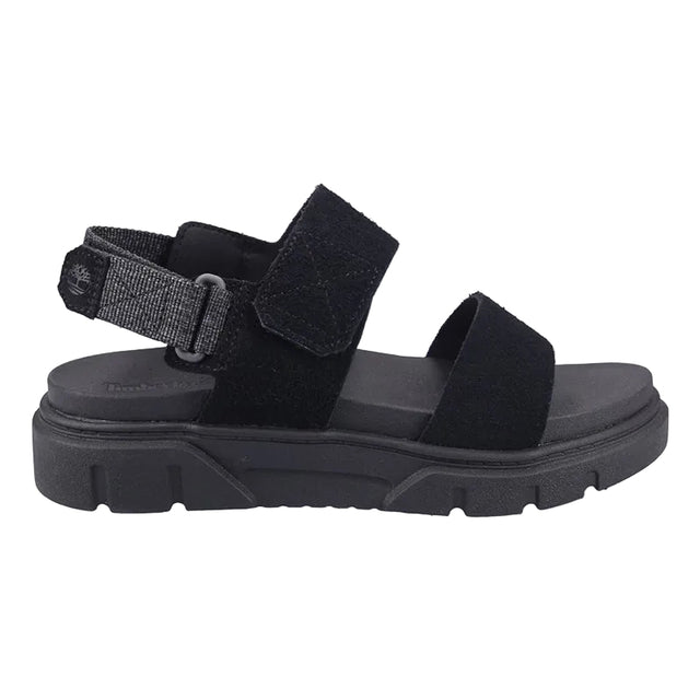 GREYFIELD SANDAL BACKSTRAP SANDAL BLACK SUEDE - Runner