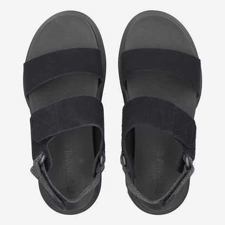GREYFIELD SANDAL BACKSTRAP SANDAL BLACK SUEDE - Runner