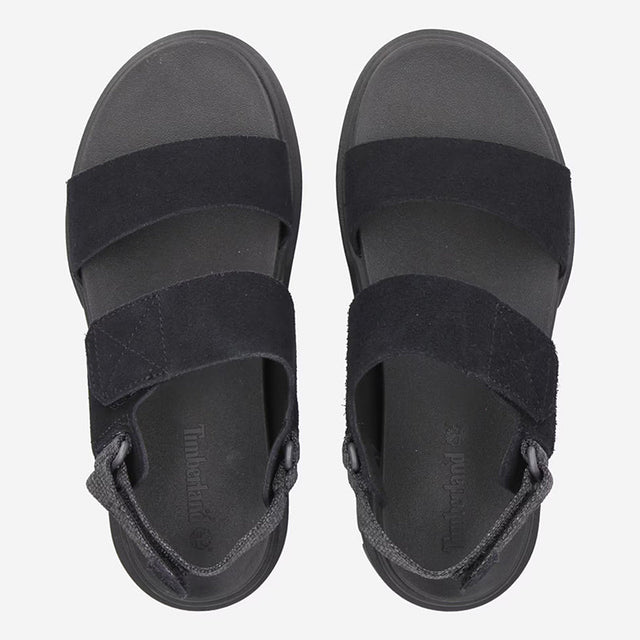 GREYFIELD SANDAL BACKSTRAP SANDAL BLACK SUEDE - Runner