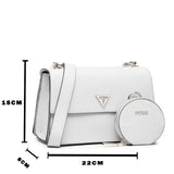 Guess Alexie Crossbody Flap Shoulder bag - OFF WHITE - GBZ26 - Runner