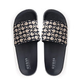 GUESS Allow Monogram Logo Pool Slides Women - OFFWHT SLW14 - Runner