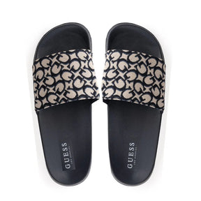 GUESS Allow Monogram Logo Pool Slides Women - OFFWHT SLW14 - Runner