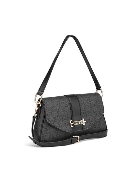 GUESS Charcoal Printed Erika Shoulder Bag GB563 - Runner